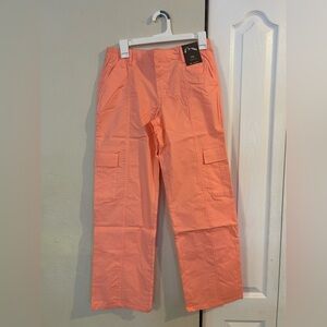 Girls Pom Pom pink Cargo Pants
